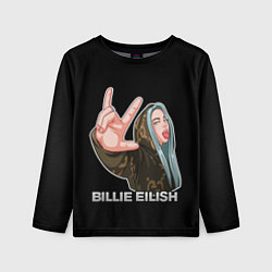 Лонгслив детский BILLIE EILISH, цвет: 3D-принт