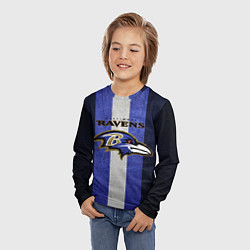 Лонгслив детский Baltimore Ravens, цвет: 3D-принт — фото 2