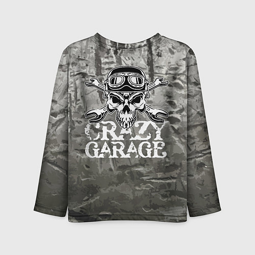 Детский лонгслив Crazy garage / 3D-принт – фото 2