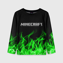 Детский лонгслив MINECRAFT FIRE