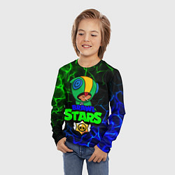 Лонгслив детский BRAWL STARS LEON, цвет: 3D-принт — фото 2
