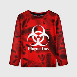 Лонгслив детский PLAGUE INC, цвет: 3D-принт
