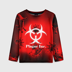 Лонгслив детский PLAGUE INC, цвет: 3D-принт