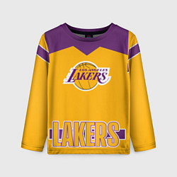 Лонгслив детский Los Angeles Lakers, цвет: 3D-принт