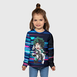 Лонгслив детский Изуку Мидория, цвет: 3D-принт — фото 2