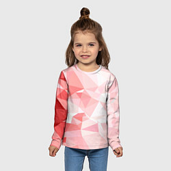 Лонгслив детский Pink abstraction, цвет: 3D-принт — фото 2