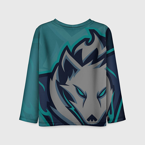 Детский лонгслив Форма White wolves / 3D-принт – фото 2
