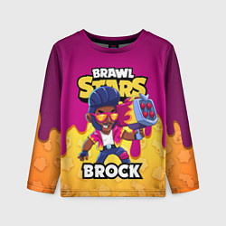 Детский лонгслив BRAWL STARS BROCK