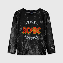 Лонгслив детский ACDC, цвет: 3D-принт