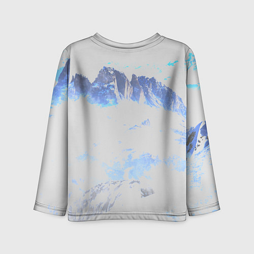 Детский лонгслив Горы / 3D-принт – фото 2