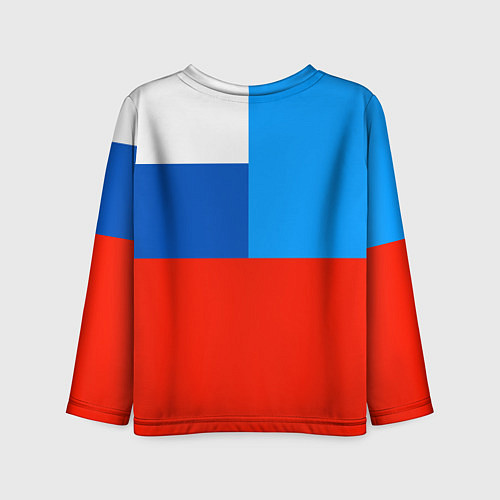 Детский лонгслив Флаг МЧС России / 3D-принт – фото 2