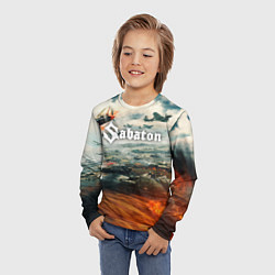 Лонгслив детский Sabaton, цвет: 3D-принт — фото 2