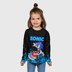 Лонгслив детский Sonic, цвет: 3D-принт — фото 2