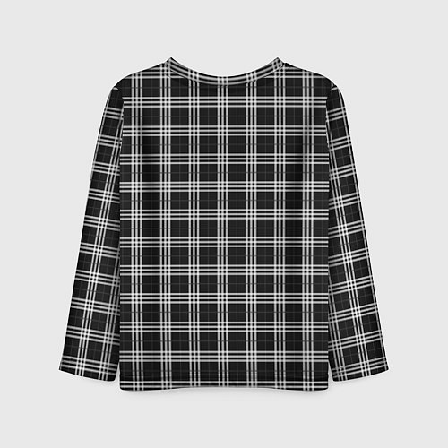 Детский лонгслив Шотландка / 3D-принт – фото 2