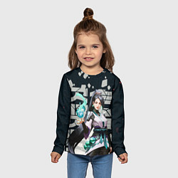 Лонгслив детский Sage, цвет: 3D-принт — фото 2