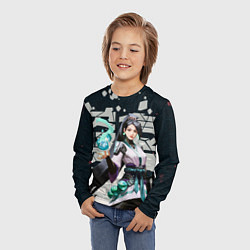 Лонгслив детский Sage, цвет: 3D-принт — фото 2