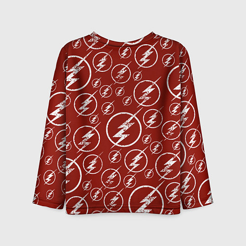 Детский лонгслив The Flash Logo Pattern / 3D-принт – фото 2