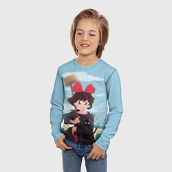 Лонгслив детский Ведьмина служба доставки, цвет: 3D-принт — фото 2