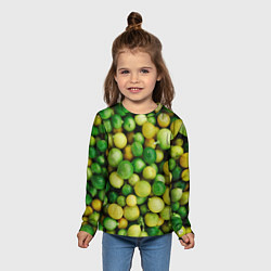Лонгслив детский Цытрусы, цвет: 3D-принт — фото 2