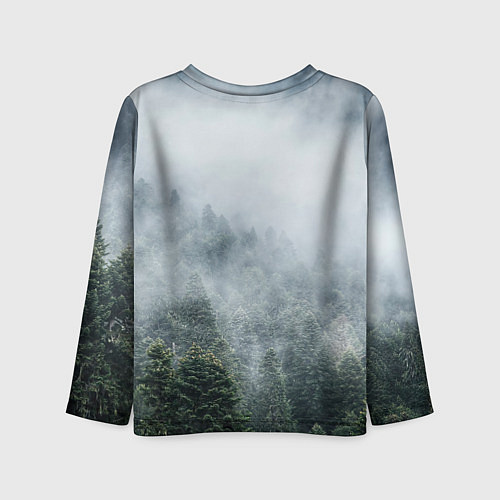 Детский лонгслив Туманный лес / 3D-принт – фото 2