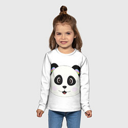 Лонгслив детский Panda, цвет: 3D-принт — фото 2