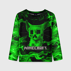 Детский лонгслив MINECRAFT CREEPER CAT