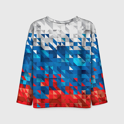 Детский лонгслив Россия / 3D-принт – фото 2