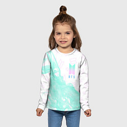 Лонгслив детский BTS БТС, цвет: 3D-принт — фото 2