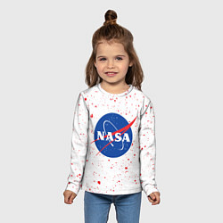 Лонгслив детский NASA НАСА, цвет: 3D-принт — фото 2