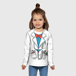 Лонгслив детский Докторский халат, цвет: 3D-принт — фото 2