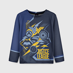 Лонгслив детский Justice League, цвет: 3D-принт