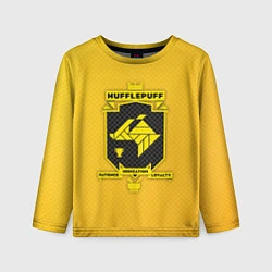 Лонгслив детский Hufflepuff, цвет: 3D-принт