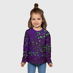 Лонгслив детский Звездное небо арт, цвет: 3D-принт — фото 2