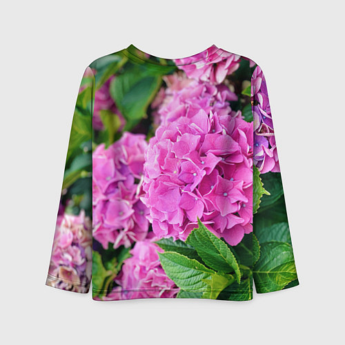Детский лонгслив Гортензия / 3D-принт – фото 2