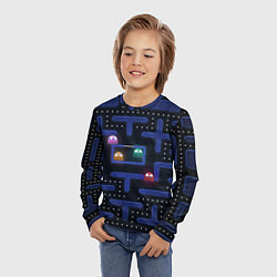 Лонгслив детский Pacman, цвет: 3D-принт — фото 2