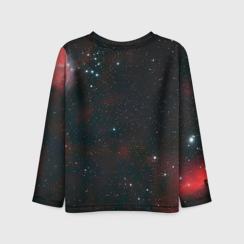Детский лонгслив Startrek iron logo and space / 3D-принт – фото 2