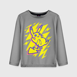Лонгслив детский Pikachu Pika Pika, цвет: 3D-принт