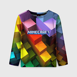Лонгслив детский Minecraft - pattern, цвет: 3D-принт