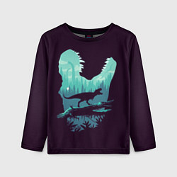 Лонгслив детский T-Rex, цвет: 3D-принт