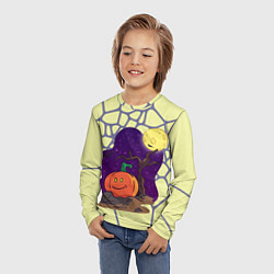 Лонгслив детский Halloween Мозайка, цвет: 3D-принт — фото 2