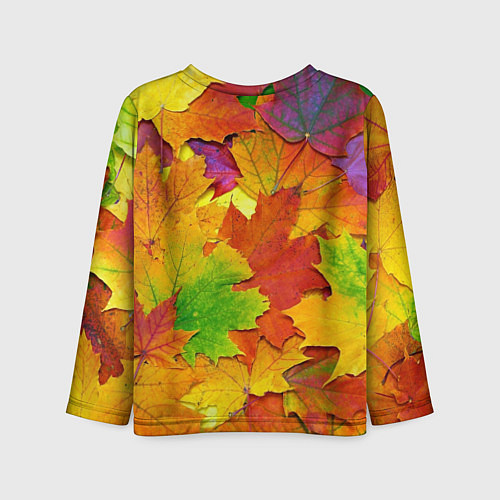Детский лонгслив Осенние листья / 3D-принт – фото 2