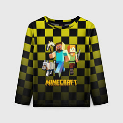 Лонгслив детский Minecraft S, цвет: 3D-принт