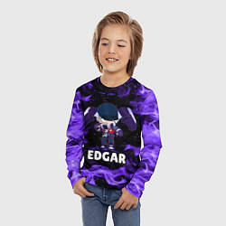 Лонгслив детский BRAWL STARS EDGAR, цвет: 3D-принт — фото 2