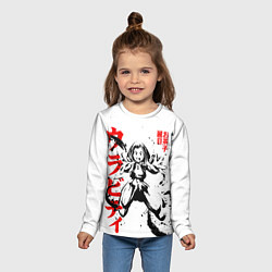 Лонгслив детский Моя геройская академия, Очако, цвет: 3D-принт — фото 2