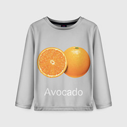 Лонгслив детский Orange avocado, цвет: 3D-принт