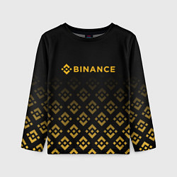 Детский лонгслив BINANCE БИНАНС БИРЖА