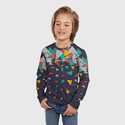 Лонгслив детский Самолётики, цвет: 3D-принт — фото 2