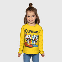 Лонгслив детский CUPHEAD, цвет: 3D-принт — фото 2
