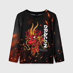 Детский лонгслив Dragon Огненный дракон