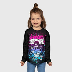 Лонгслив детский Friday Night Funkin Neon, цвет: 3D-принт — фото 2